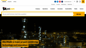 What Eni.it website looked like in 2019 (5 years ago)