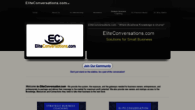 What Eliteconversations.com website looked like in 2019 (5 years ago)