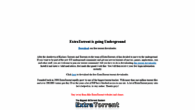 What Extratorrents.cd website looked like in 2019 (5 years ago)