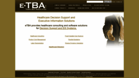 What E-tba.com website looked like in 2019 (5 years ago)