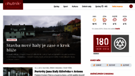 What Ehutnik.cz website looked like in 2019 (5 years ago)