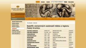 What Encyklopedie.ckrumlov.cz website looked like in 2019 (5 years ago)