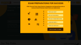 What Exam18.com website looked like in 2019 (5 years ago)