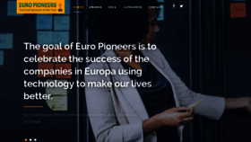 What Europioneers.eu website looked like in 2019 (5 years ago)