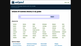 What Enquira.co.uk website looked like in 2019 (6 years ago)
