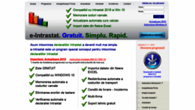 What E-intrastat.ro website looked like in 2019 (5 years ago)