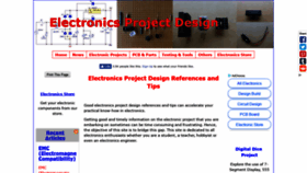 What Electronics-project-design.com website looked like in 2019 (5 years ago)