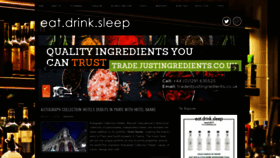 What Eat-drink-sleep.com website looked like in 2019 (5 years ago)
