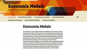 What Exonumia.eu website looked like in 2019 (5 years ago)