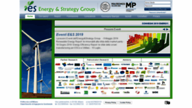 What Energystrategy.it website looked like in 2019 (5 years ago)