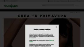 What Elcorteingles.es website looked like in 2019 (5 years ago)