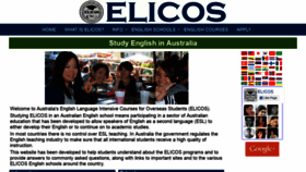 What Elicos.com website looked like in 2019 (5 years ago)