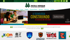 What Escolabosque.com.br website looked like in 2019 (5 years ago)
