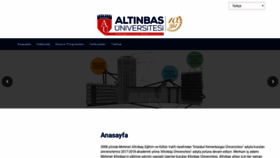 What Ects.altinbas.edu.tr website looked like in 2019 (5 years ago)