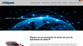 What Espanix.net website looked like in 2019 (5 years ago)