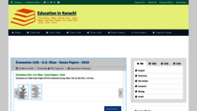 What Educationinkarachi.org website looked like in 2019 (5 years ago)
