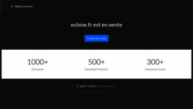 What Echine.fr website looked like in 2019 (5 years ago)