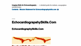 What Echocardiographyskills.com website looked like in 2019 (5 years ago)