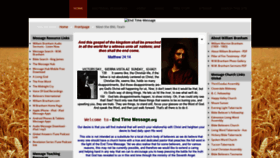What End-time-message.org website looked like in 2019 (5 years ago)