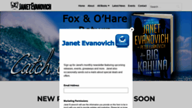 What Evanovich.com website looked like in 2019 (5 years ago)