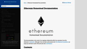 What Ethdocs.org website looked like in 2019 (5 years ago)