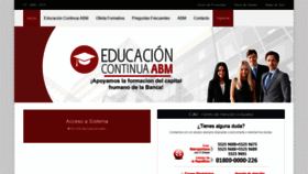 What Educacioncontinua-abm.com.mx website looked like in 2019 (5 years ago)