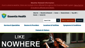 What Essentiahealth.org website looked like in 2019 (5 years ago)