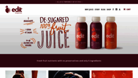 What Editfruitjuice.com website looked like in 2019 (5 years ago)