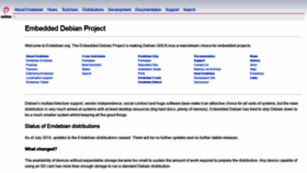 What Emdebian.org website looked like in 2019 (5 years ago)