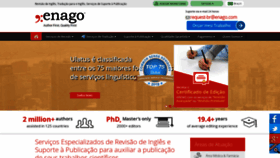 What Enago.com.br website looked like in 2019 (5 years ago)