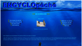What Encyclopeche.com website looked like in 2019 (5 years ago)