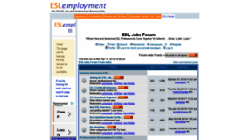 What Esl-jobs-forum.com website looked like in 2019 (5 years ago)