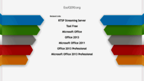 What Esof2010.org website looked like in 2019 (5 years ago)