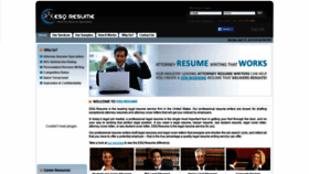 What Esqresume.com website looked like in 2019 (5 years ago)