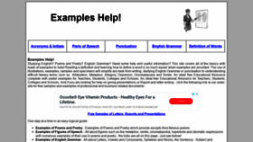 What Examples-help.org.uk website looked like in 2019 (5 years ago)