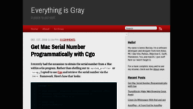 What Everythingisgray.com website looked like in 2019 (5 years ago)