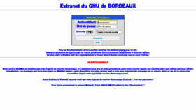 What Extranet.chu-bordeaux.fr website looked like in 2019 (5 years ago)