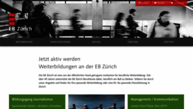 What Eb-zuerich.ch website looked like in 2019 (5 years ago)