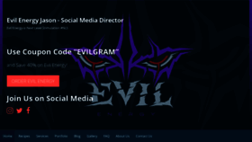 What Evilenergyjason.com website looked like in 2019 (5 years ago)