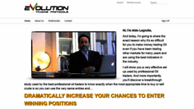 What Evolutiontradingprotocols.com website looked like in 2019 (5 years ago)
