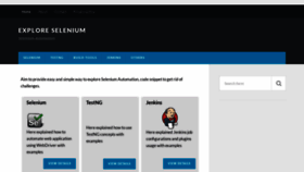 What Exploreselenium.com website looked like in 2019 (5 years ago)