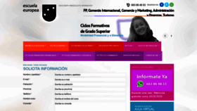 What Escuela-europea.com website looked like in 2019 (5 years ago)