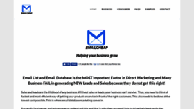 What Emailcheap.com website looked like in 2019 (5 years ago)