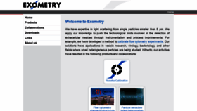 What Exometry.com website looked like in 2019 (5 years ago)
