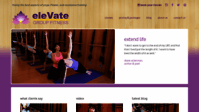 What Elevategroupfitness.com website looked like in 2019 (5 years ago)