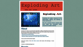 What Explodingart.com website looked like in 2019 (5 years ago)