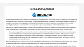 What Endurance.glance.net website looked like in 2019 (5 years ago)