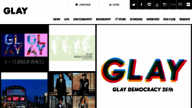 What En.glay.co.jp website looked like in 2019 (5 years ago)