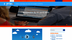 What E-primo.fr website looked like in 2019 (5 years ago)