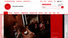 What Edinburgh.org website looked like in 2019 (5 years ago)